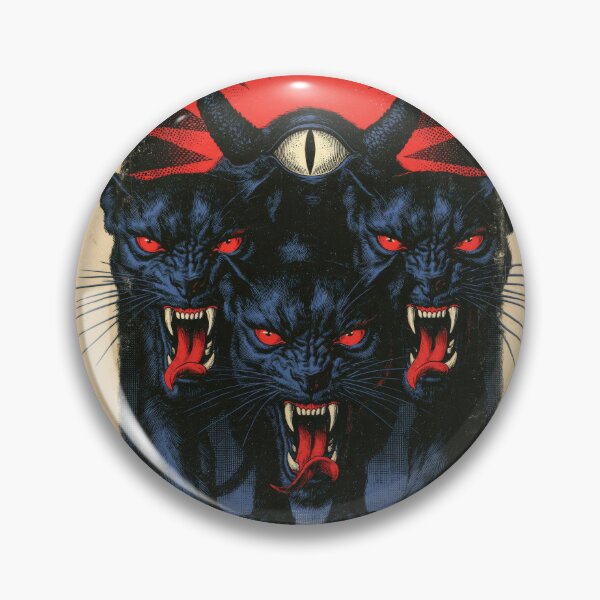 Item preview, Three‑Panther Sigil — Occult Surreal Aesthetic designed and sold by JaimeLikes.