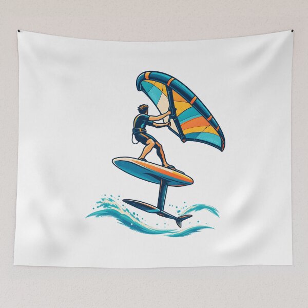 Item preview, Wing Foiling Lift Above the Water designed and sold by Philippa Shop.