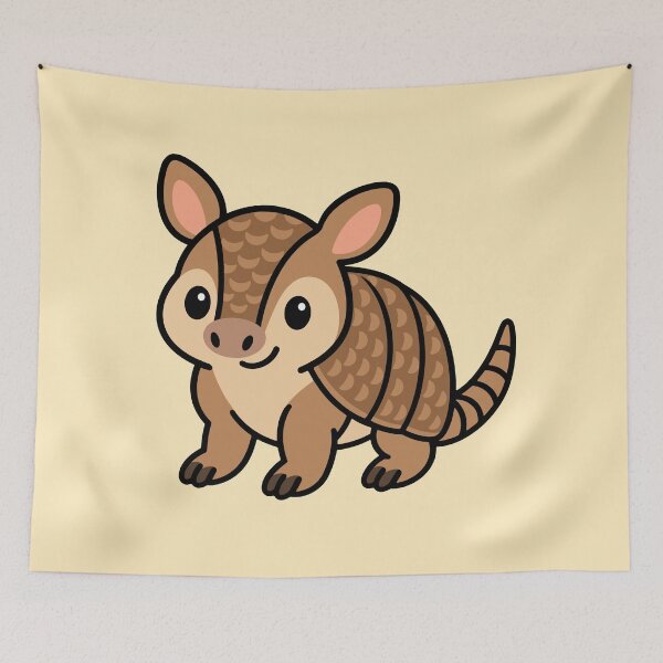 Item preview, Cute Cartoon Armadillo designed and sold by WildlifeDoodle.