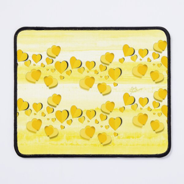 Item preview, Heart Felt in Yellow designed and sold by Fluid Artzworx.