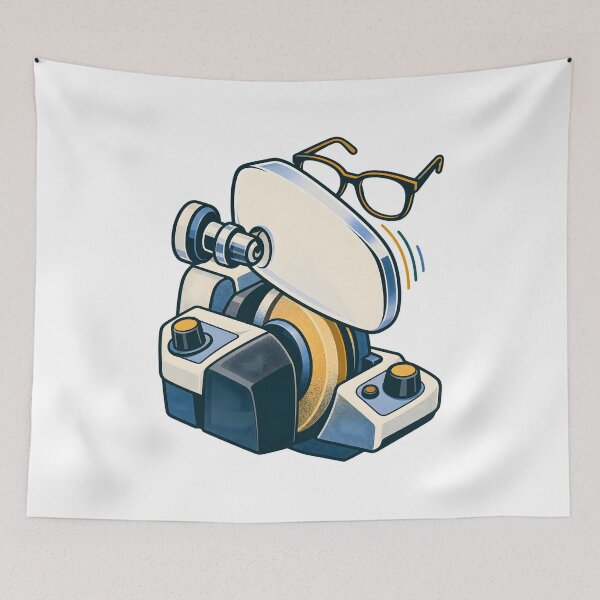 Item preview, Optician Lens Edging Precision Workshop Art designed and sold by Philippa Shop.