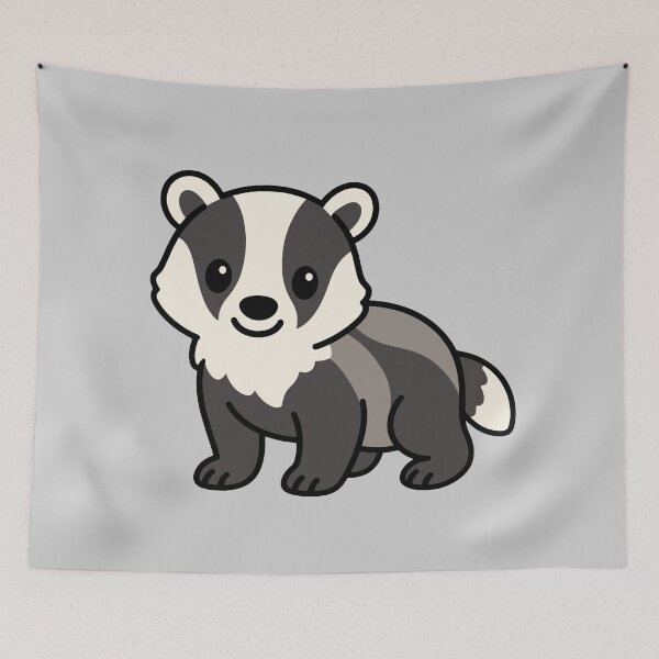 Item preview, Cute Cartoon Badger designed and sold by WildlifeDoodle.