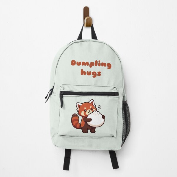 Item preview, Red Panda Dumpling Hug, Kawaii Bao Bun designed and sold by Rariks.