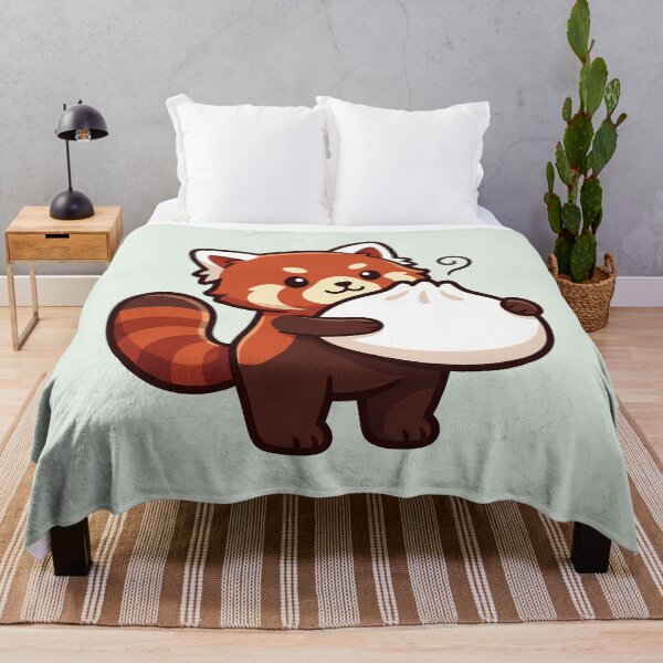 Item preview, Red Panda Dumpling Hug, Kawaii Bao Bun designed and sold by Rariks.