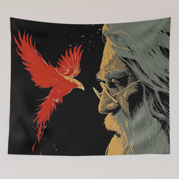 Item preview, Wisdom and fire of the phoenix designed and sold by NF Designs Studio DTF.