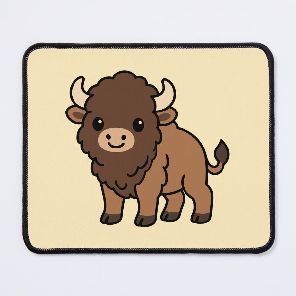 Item preview, Cute Cartoon Bison designed and sold by WildlifeDoodle.