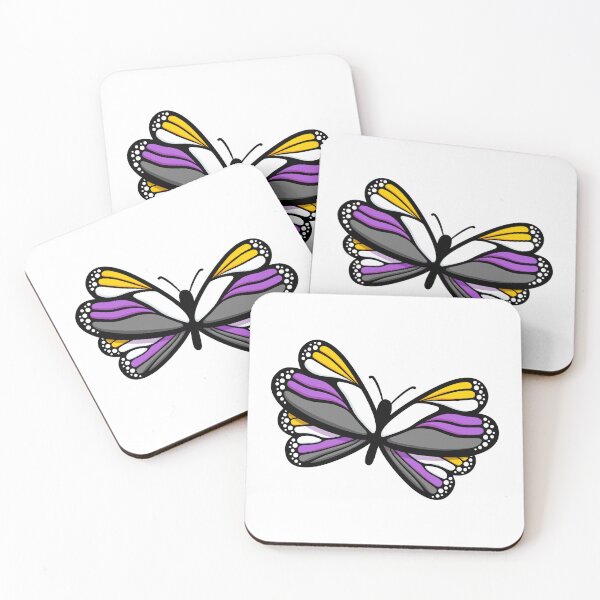 Item preview, Nonbinary Butterfly designed and sold by Rainbow Stegosaurus.