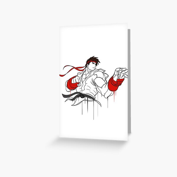 street fighter ryu fan art by me  Postcard for Sale by KIRART