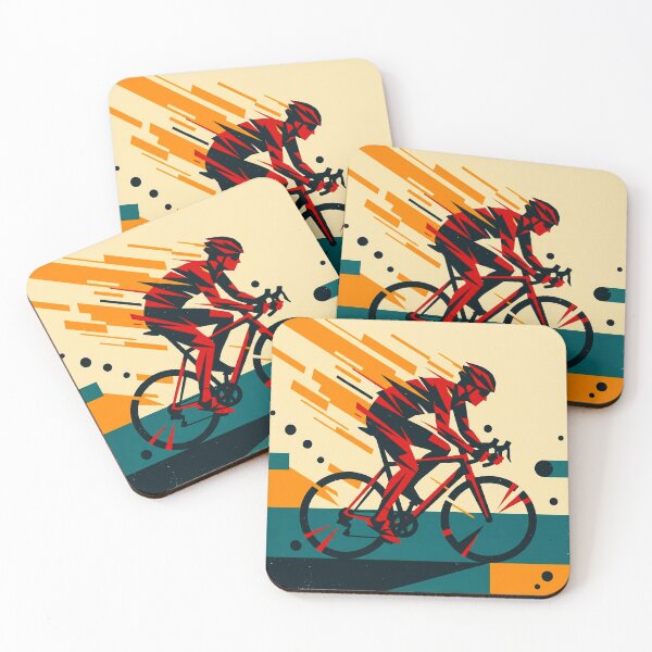 Item preview, Red Bauhaus Sprint Cyclist Road Bike Art designed and sold by RICAMTP.