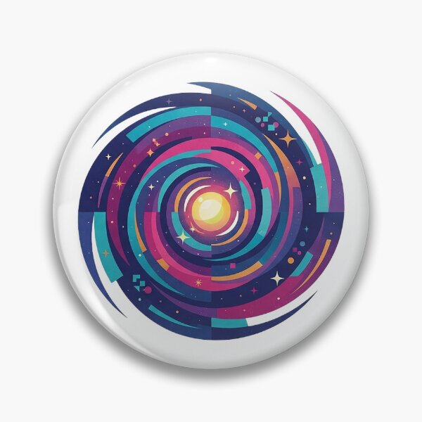 Item preview, Cosmic Spiral Galaxy - Retro Space & Synthwave Art designed and sold by The Red Lime.