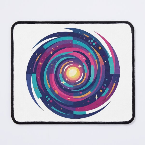 Item preview, Cosmic Spiral Galaxy - Retro Space & Synthwave Art designed and sold by The Red Lime.