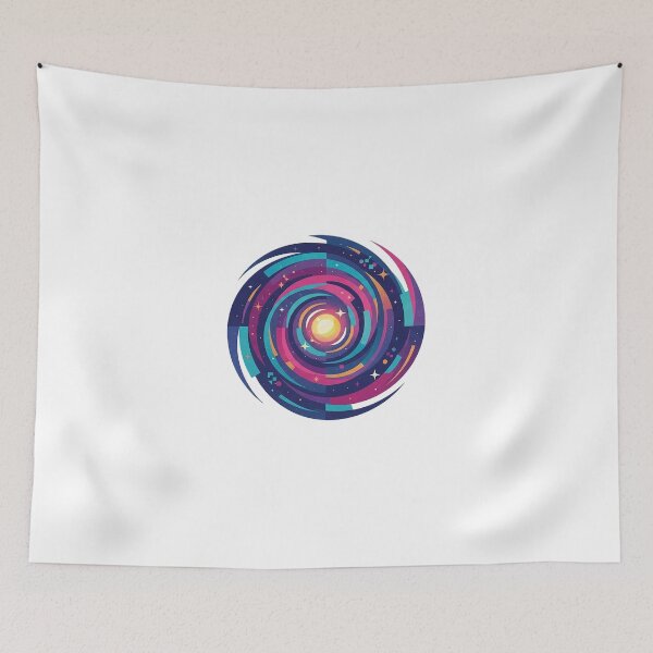 Item preview, Cosmic Spiral Galaxy - Retro Space & Synthwave Art designed and sold by The Red Lime.