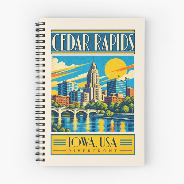 Item preview, Cedar Rapids, Iowa, USA [Pop Art Urban Illustration] designed and sold by elektronen.