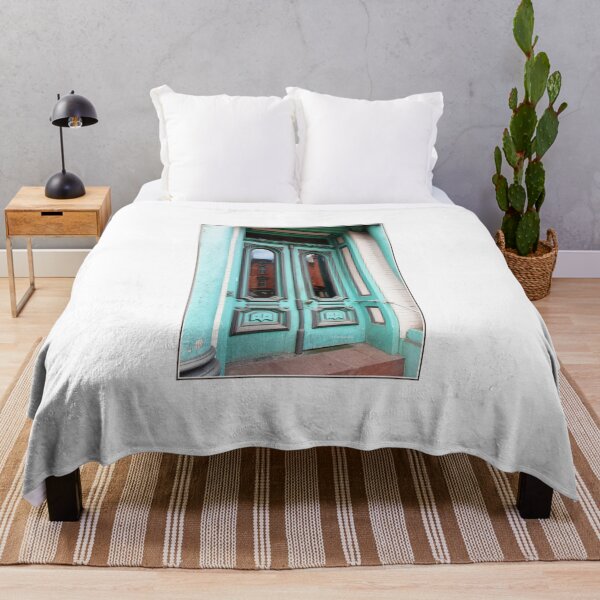 Item preview, Jim Thorpe, Pennsylvania, July 27, 2011, Deep Teal, Mint Green Doors, Arched Glass Windows designed and sold by AMacGPhilly.