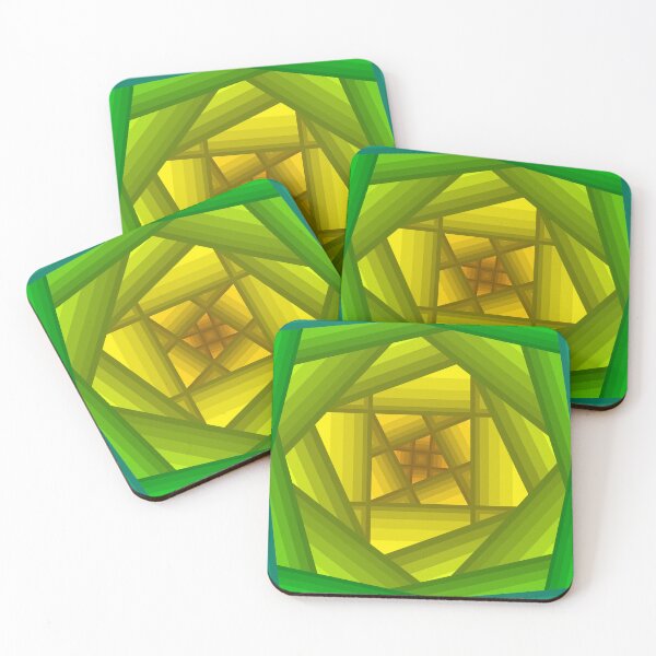 Item preview, Green and Yellow Geometric Design designed and sold by JayMakesTiktok.