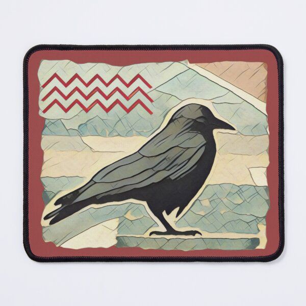 Item preview, Mixed Media Collage with Raven  designed and sold by oh-bi-me.