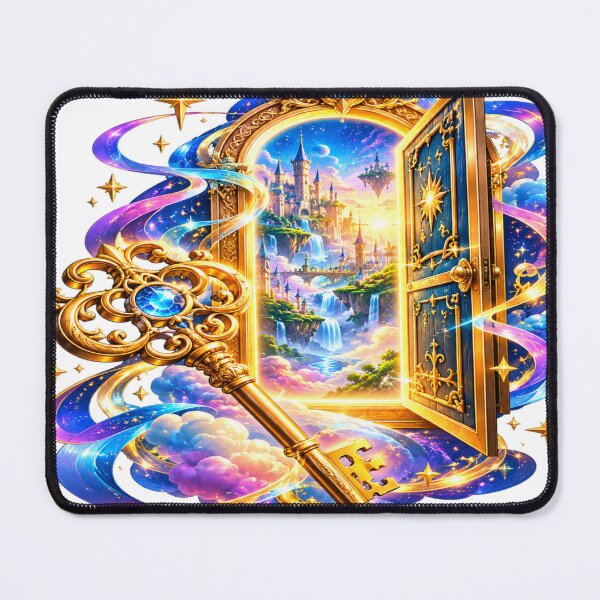 Item preview, Magical key fantasy portal castle designed and sold by urbanshop7.