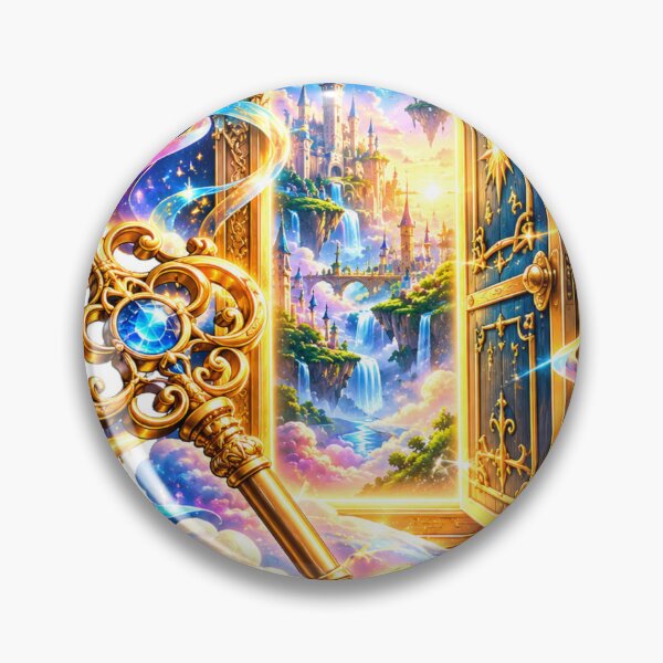 Item preview, Magical key fantasy portal castle designed and sold by urbanshop7.
