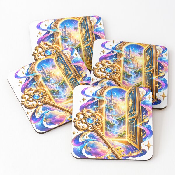Item preview, Magical key fantasy portal castle designed and sold by urbanshop7.