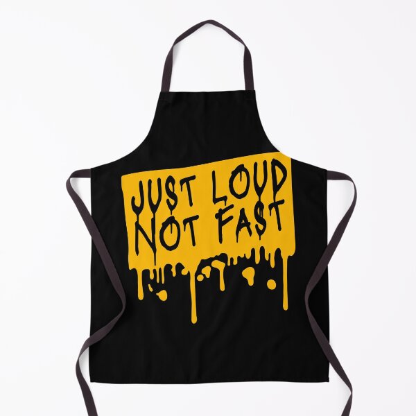 Item preview, Just Loud Not Fast Funny Car Racing Quote Logo Text designed and sold by shirt-o-mat.