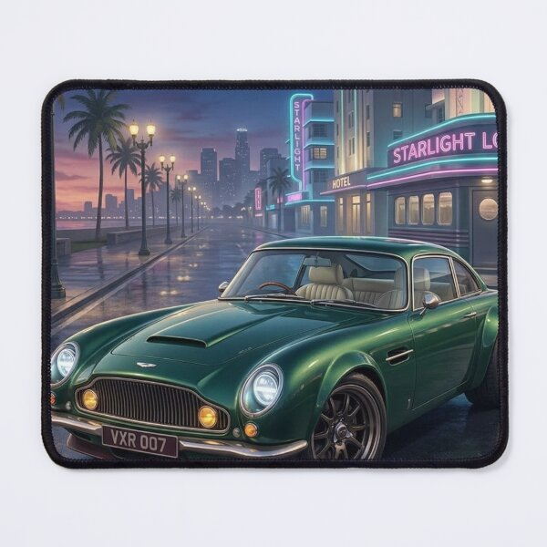 Item preview, Midnight Emerald – Vintage Luxury Sports Coupe Art designed and sold by designbyuzi.