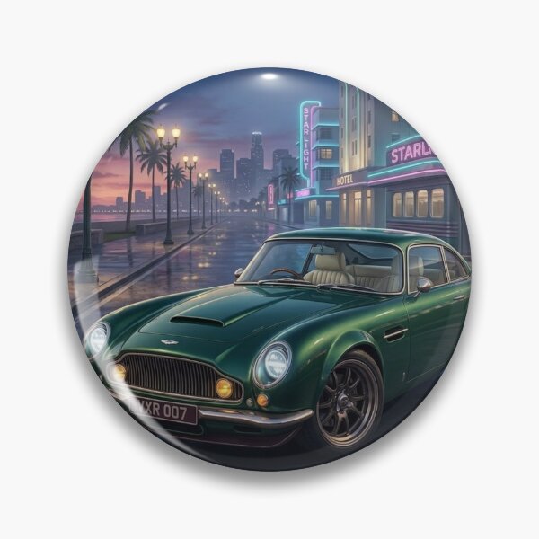 Item preview, Midnight Emerald – Vintage Luxury Sports Coupe Art designed and sold by designbyuzi.