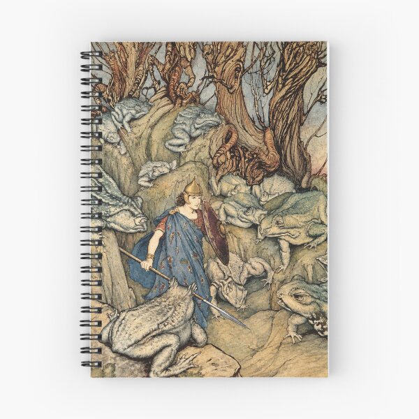 Item preview, Irish Fairy Tale Wall Art, Arthur Rackham Giant Toad Illustration, Vintage Fantasy Book Print designed and sold by RickE.