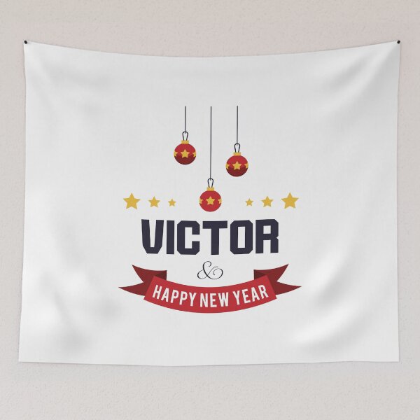 Item preview, Victor Funny Personalized Christmas Name – Cool Custom Holiday Gift for Men and Boys designed and sold by Oussinc.