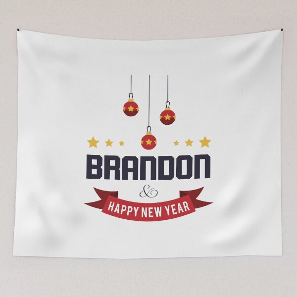 Item preview, Brandon Funny Personalized Christmas Name – Cool Custom Holiday Gift for Men and Boys designed and sold by Oussinc.