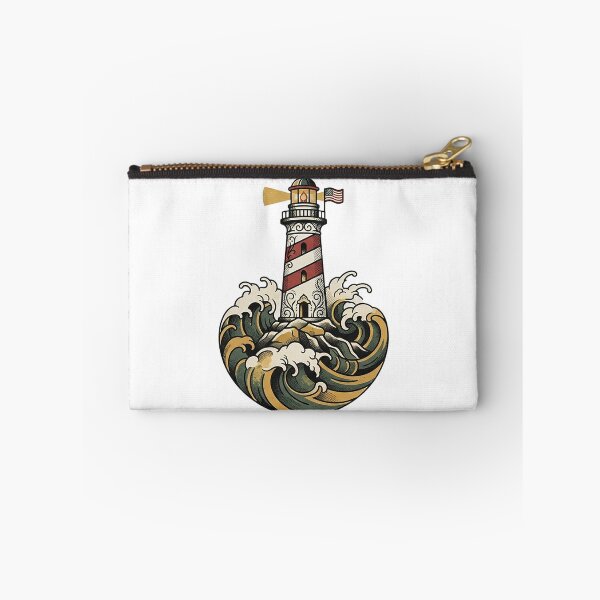 Item preview, Traditional Lighthouse Tattoo - Vintage Nautical Sailor Art designed and sold by The Red Lime.