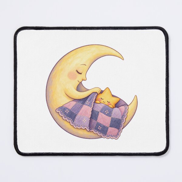 Item preview, Crescent Moon Tucking In a Sleepy Star designed and sold by LuxChu.