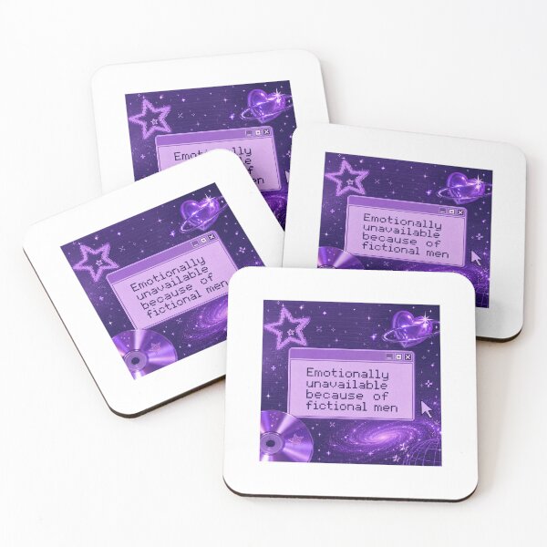Item preview, Emotionally Unavailable Because of Fictional Men | Y2K designed and sold by Cosmic train.