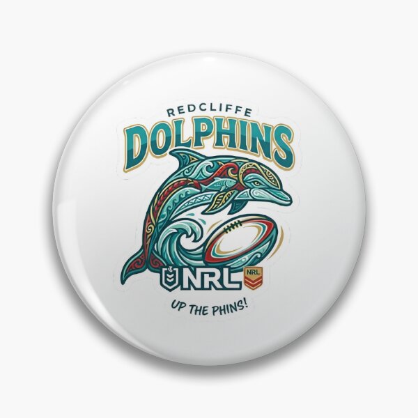 Item preview, Redcliffe Dolphins NRL Up The Phins Sticker designed and sold by Y&M.