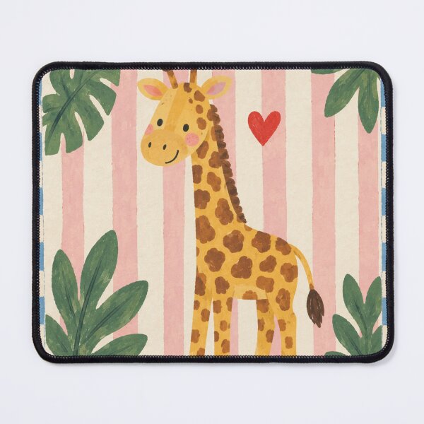 Item preview, Cute Vintage Giraffe – Safari Children's Illustration designed and sold by MdeMaria04.
