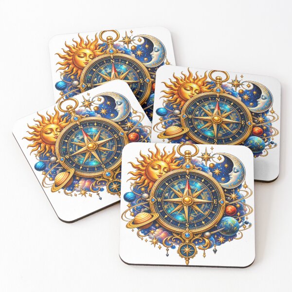 Item preview, Celestial compass sun moon planet designed and sold by urbanshop7.