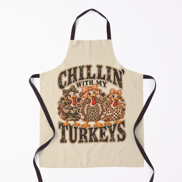 Item preview, Chillin' with My Turkeys - Funny Trio Turkeys Patchwork Camo Leopard Thanksgiving designed and sold by AmiGraph.