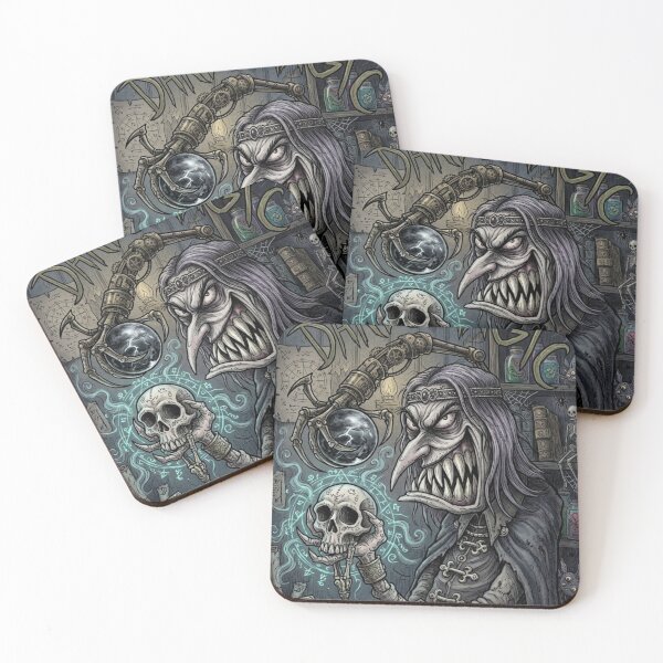 Item preview,  Dark Magic evil necromancer horror art designed and sold by Vintage Designs +.