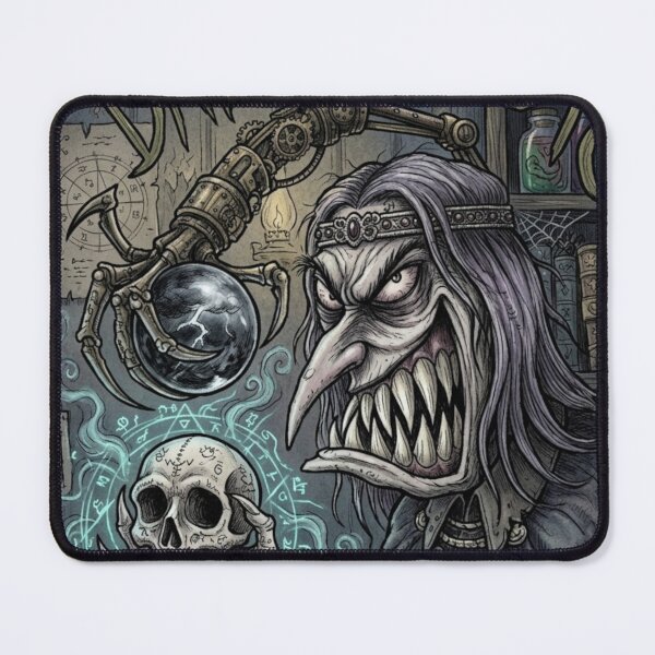 Item preview, Dark Magic evil necromancer horror art designed and sold by Vintage Designs +.