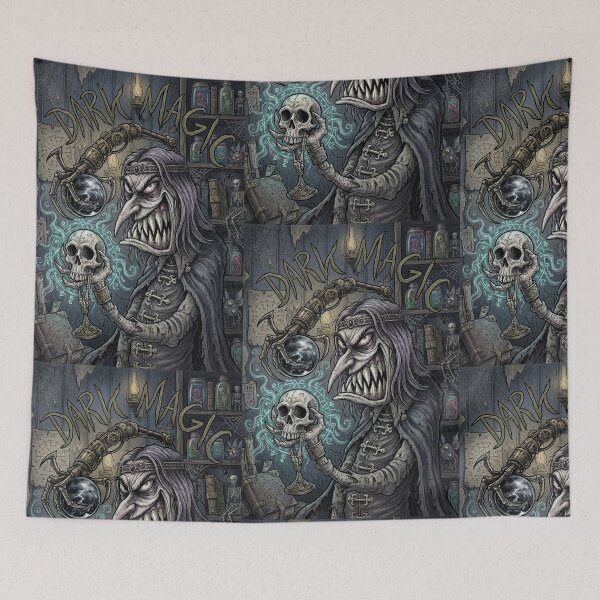 Item preview,  Dark Magic evil necromancer horror art designed and sold by Vintage Designs +.