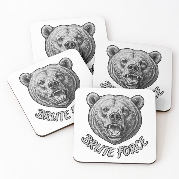 Item preview, BEAR: BRUTE FORCE Silver designed and sold by The best online style shop.