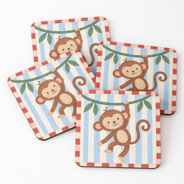 Item preview, Cute Vintage Monkey - Safari Animal Print for Baby's Room designed and sold by MdeMaria04.