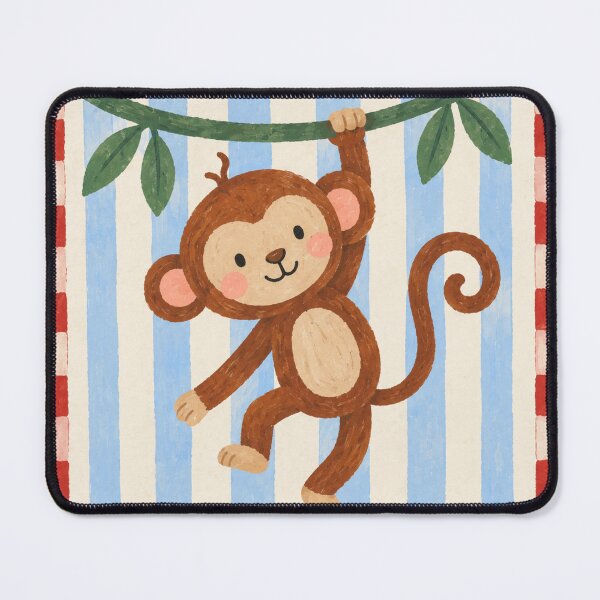 Item preview, Cute Vintage Monkey - Safari Animal Print for Baby's Room designed and sold by MdeMaria04.