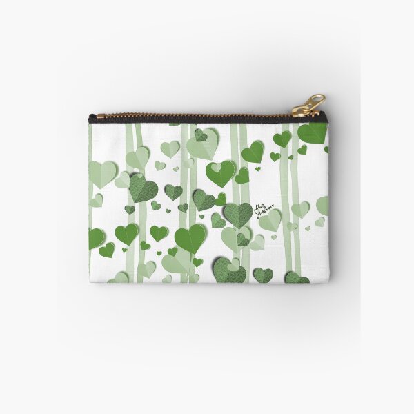 Item preview, Heart Felt in Moss Green designed and sold by Fluid Artzworx.