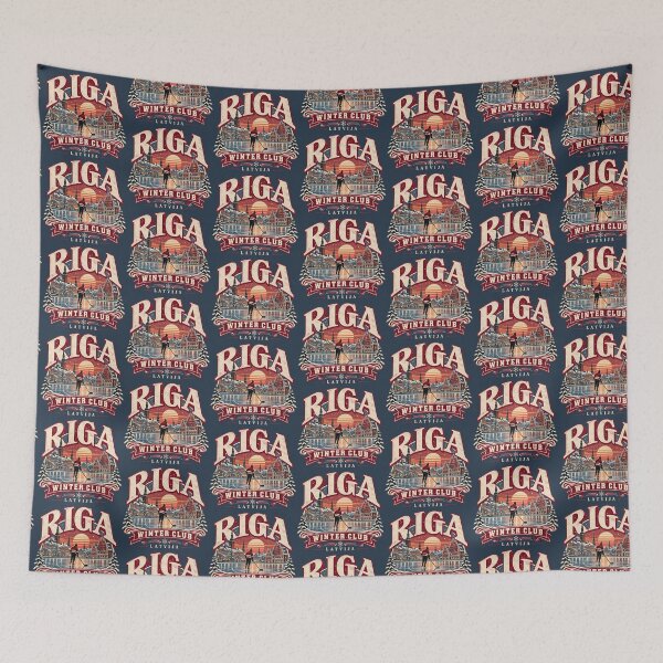 Item preview, Riga Winter Club – Vintage Latvia Hockey Retro Travel Art designed and sold by Nathan28ings.
