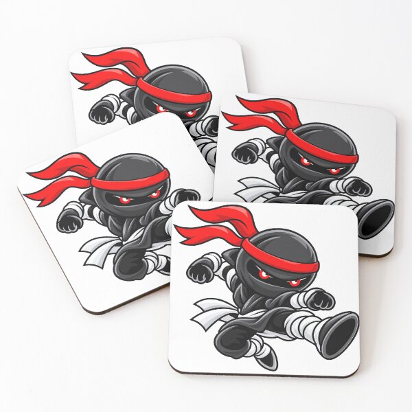 Item preview, Chibi Ninja Flying Kick – Black Shōzoku designed and sold by Chibi Ninja Squad.