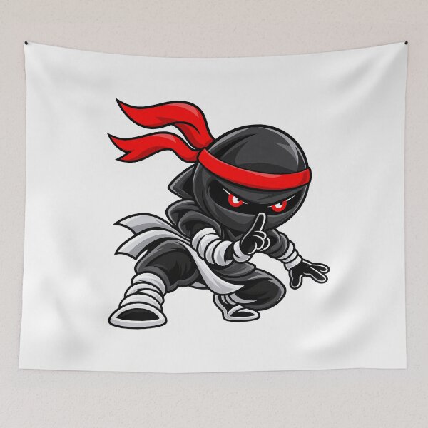 Item preview, Chibi Ninja Stealth Shhh Quiet - Black Shōzoku designed and sold by Chibi Ninja Squad.