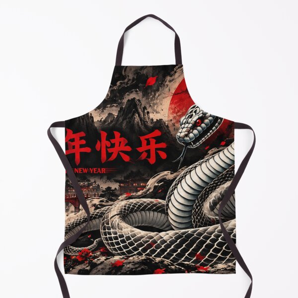 Item preview, Year of the Snake 2025 | Chinese Lunar New Year Black Snake Dragon designed and sold by Fei Long Design Hub.
