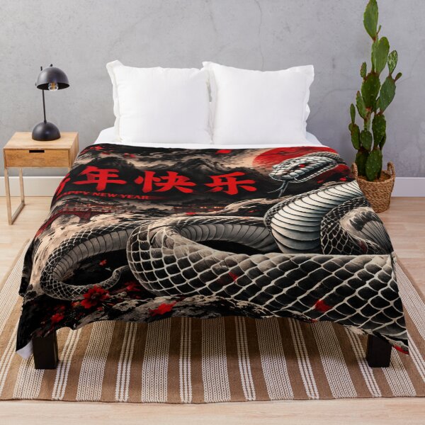 Item preview, Year of the Snake 2025 | Chinese Lunar New Year Black Snake Dragon designed and sold by Fei Long Design Hub.