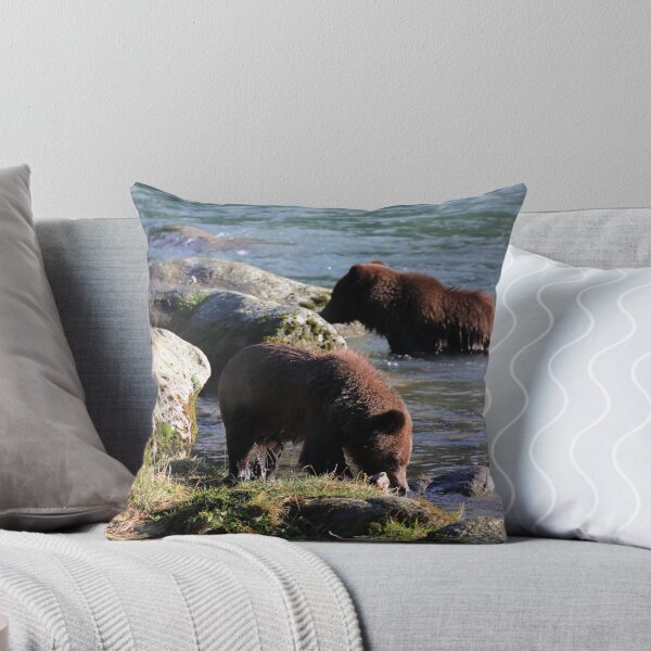 Item preview, Bear cub with a salmon IV designed and sold by zumi.