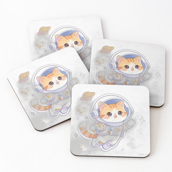Item preview, Adorable Orange Tabby Astronaut Cat Floating in Space designed and sold by parashika.